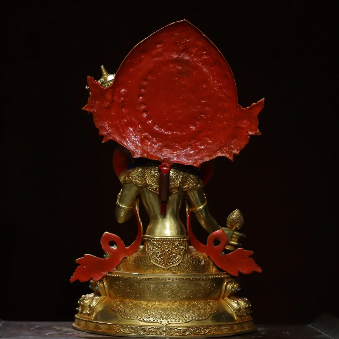 Домашнее поклонение религиозной бронзы позолоченная окрашенная золотом [Тара]