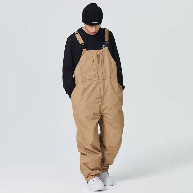 Новинка 2025 парные лыжные брюки зимние 3л ветрозащитные водонепроницаемые