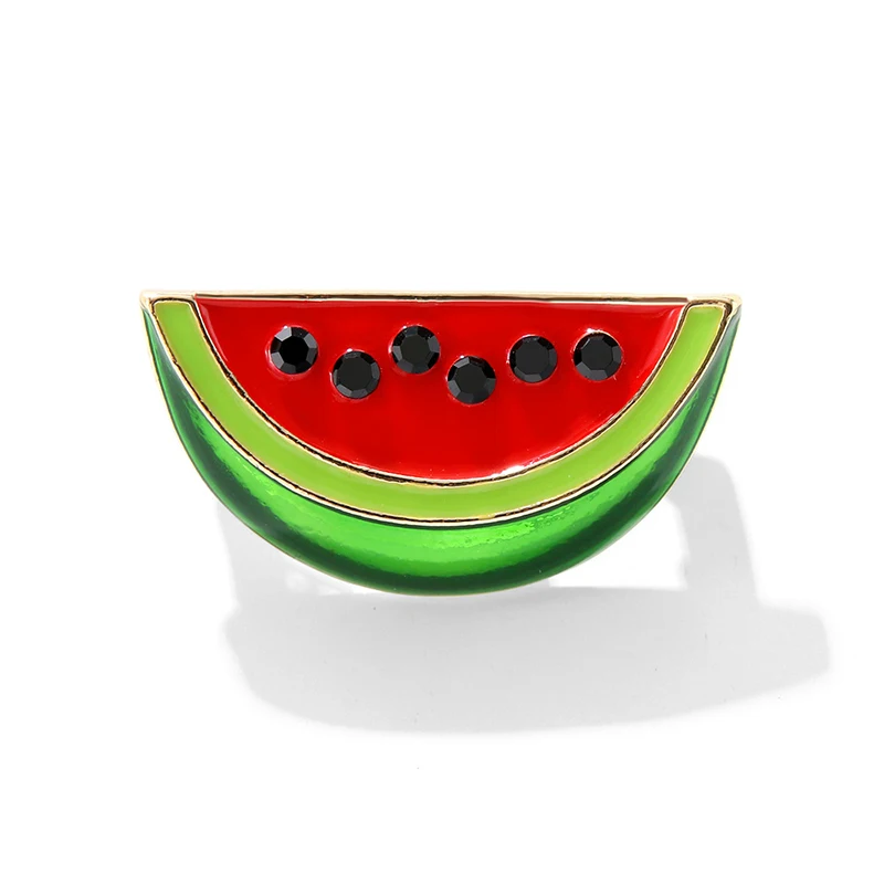 Ретро минималистская индивидуальная брошь модная в форме арбуза булавки на