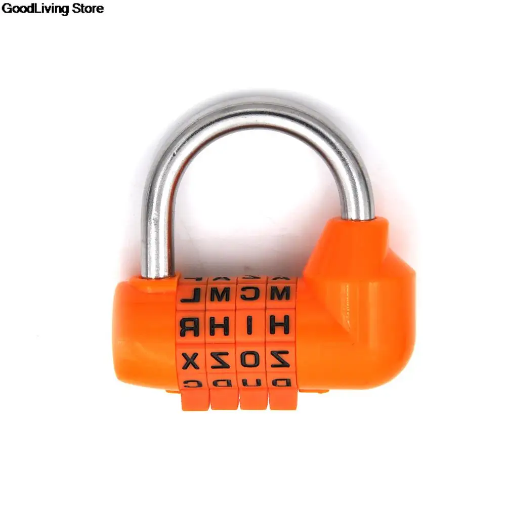 ZLinKJ 4 Dial Digit Letter Combination Travel Security Code Lock Diary Password Padlock Pink Black Yellow Green Red Orange | Обустройство