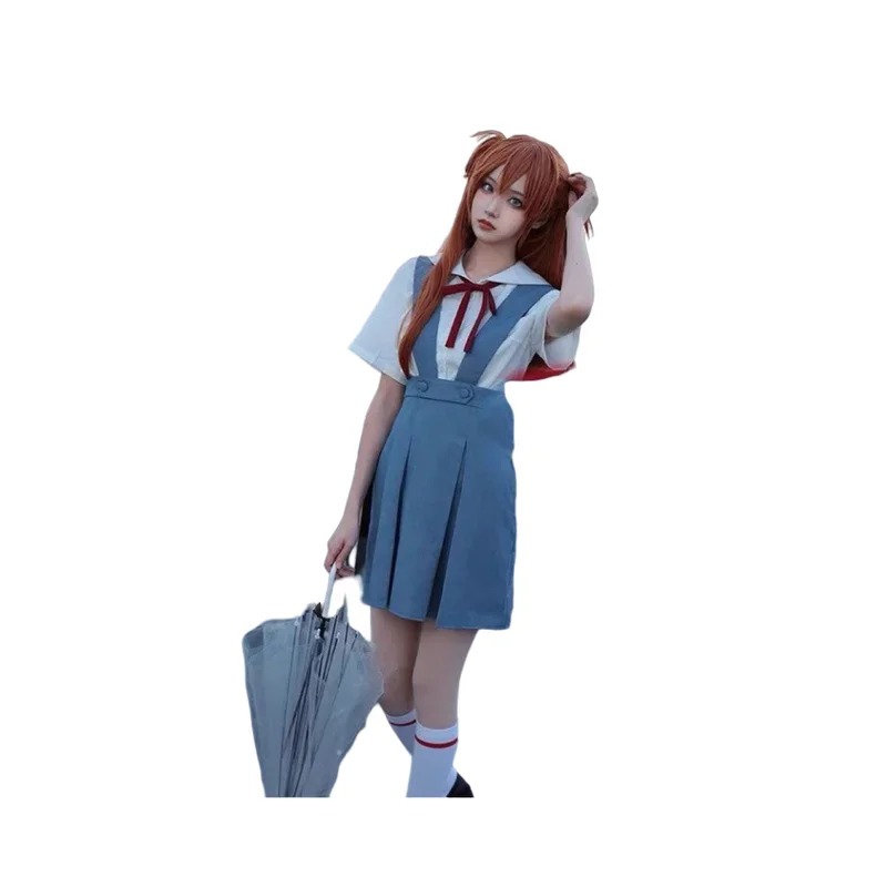 Аниме Аянами Рей косплей Аска Лэнгли Сорю костюм для девочек и женщин школьная