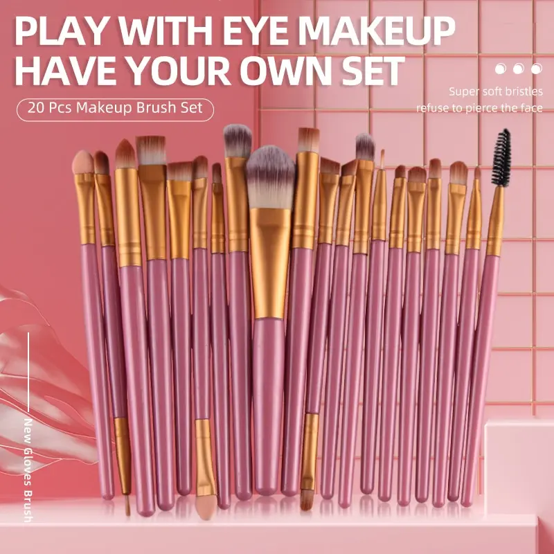 Maange MAANGE 20 PCs Makeup Brush Set Eye Shadow Brush Set Foundation Brush Beauty Tools
