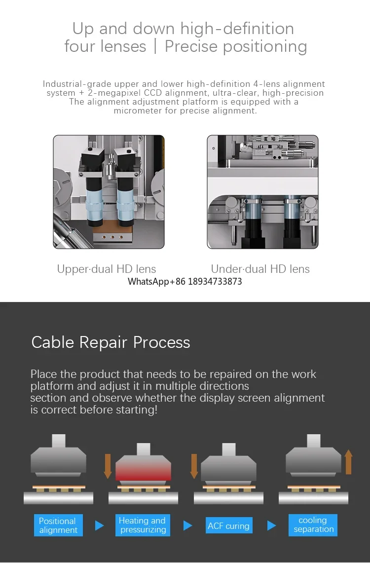 TBK 502 COF Склеивающая машина ЖК-дисплей Сенсорная гибкая для ремонта экрана Ремонт