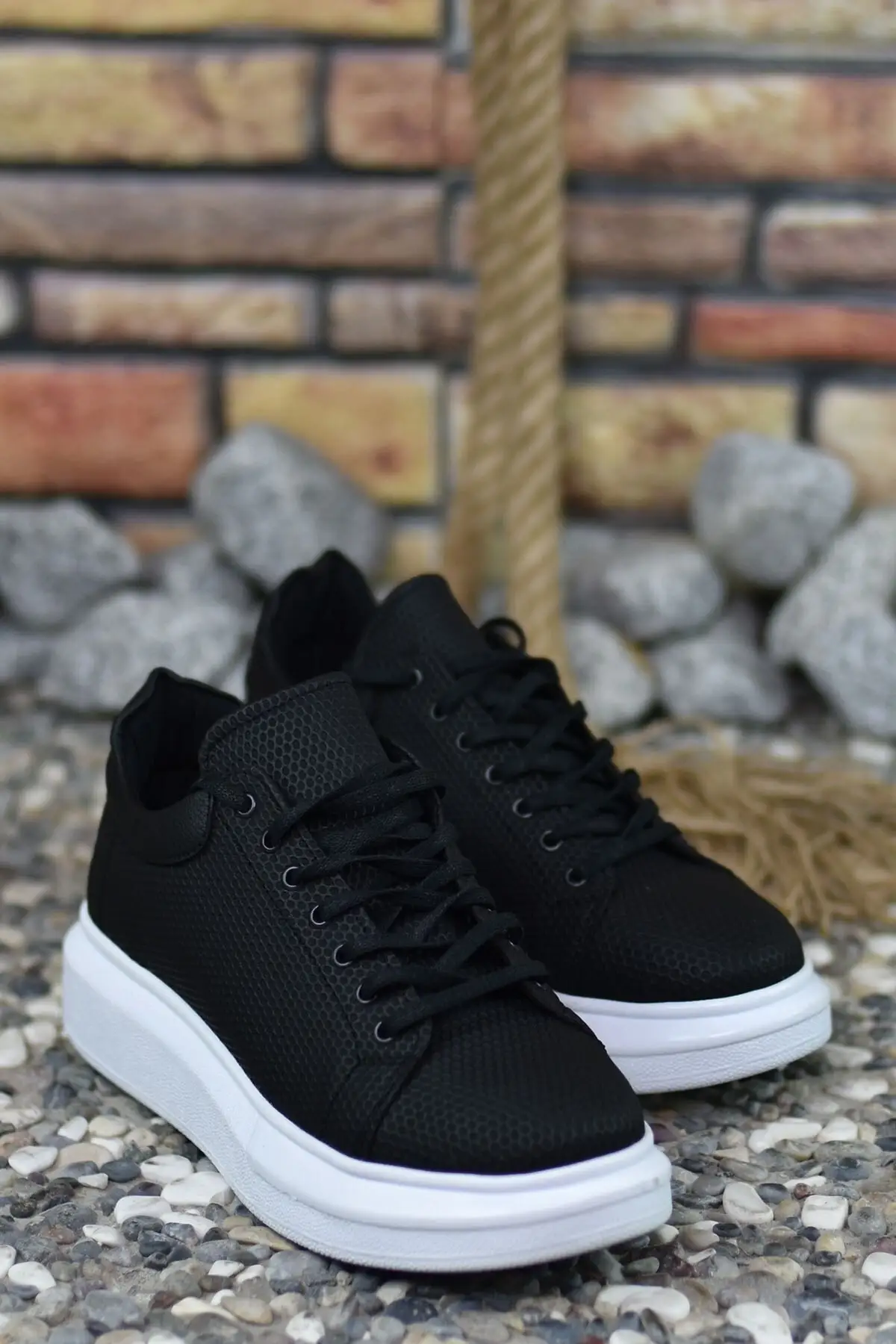 Men 2022 Fashion Thick-Soled Platform Shoes, Men Casual Sports New Sneakers, Black New Sneakers Shoes, Luxury White Design Shoes