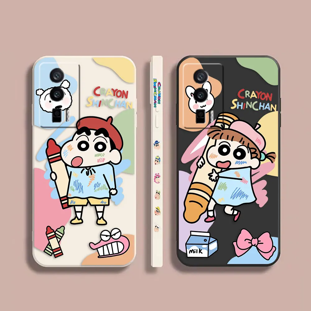 

Cartoon C-Crayon S-Shin-Chan Himawari Case For Redmi K60E K60 K50 K40S K40 K30 K20 12C 10C 9A 9 8 10X 10A 10 Pro 5G Gaming Case