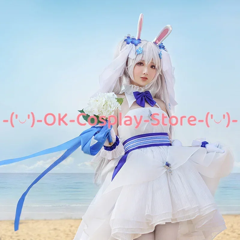 Игра Azur Lane USS Laffey свадебное платье женские нарядные наряды белое торжественное