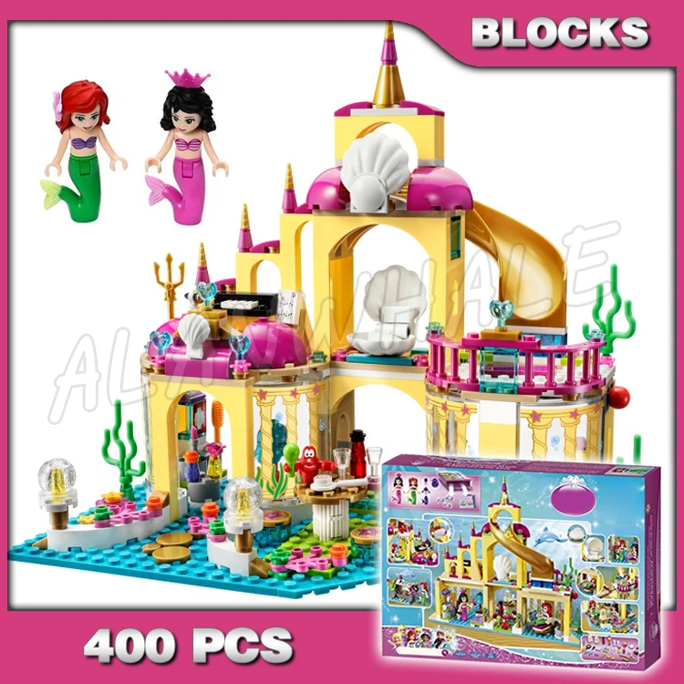 

400pcs Princess Royal Girls Undersea Palace Secret Grotto Magical Underwater 10436 Building Blocks Sets Compatible With Model