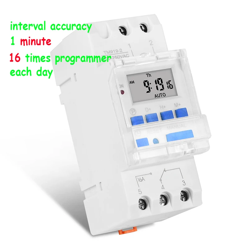Программируемый цифровой таймер SINOTIMER TM919A 220В