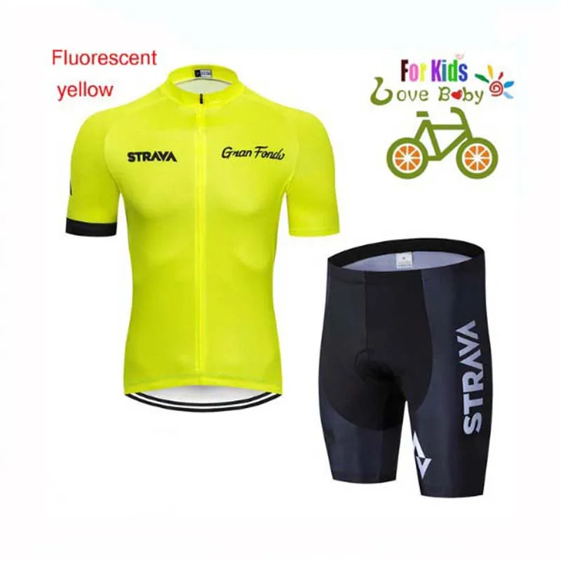 

2021 Children's Bicycle Short Sleeve Cycling Jersey Suit Quick-drying Breathable Shorts Boys Bicycle Summer Cycling Suit Suit