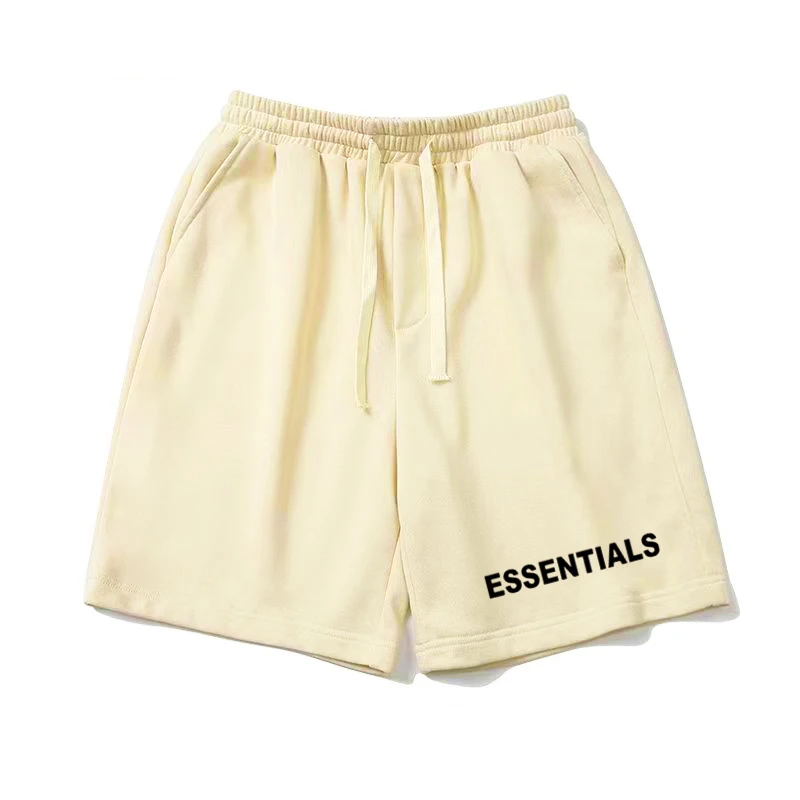 Summer trend monogram print shorts for men and women, casual loose drawstring shorts, high-quality hip hop street shorts