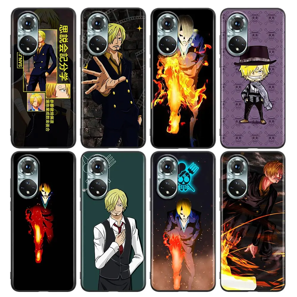

Cute Anime Sanji one piece Phone Case for Honor 8X 9X Play 9A 20 21i 30i 50 60 X8 Nova 8i 9 SE Y60 Magic4 Pro Lite TPU Case