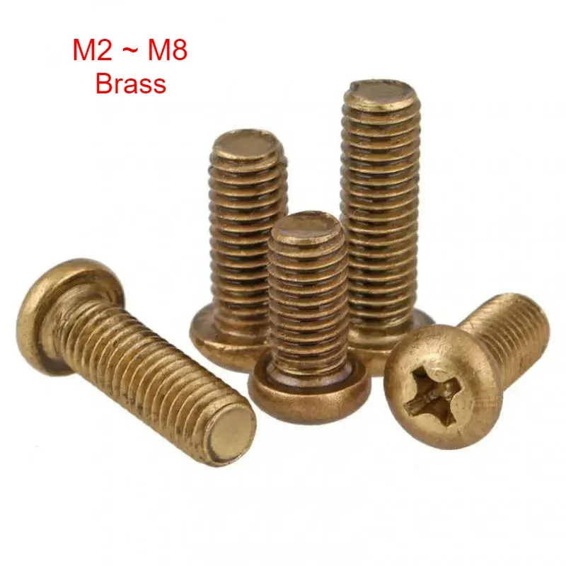 

Латунные болты с круглой головкой Phillips M2-M8