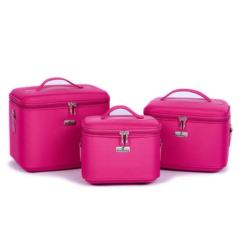 Водонепроницаемая нейлоновая косметичка многослойная вместительная ручная