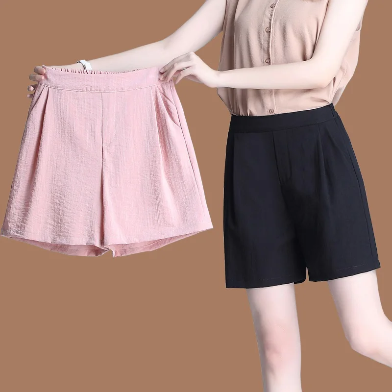 Summer Shorts Women's Sports Shorts Summer Solid High Waist Black Shorts Women Fashion Casual Basic Short Pants
