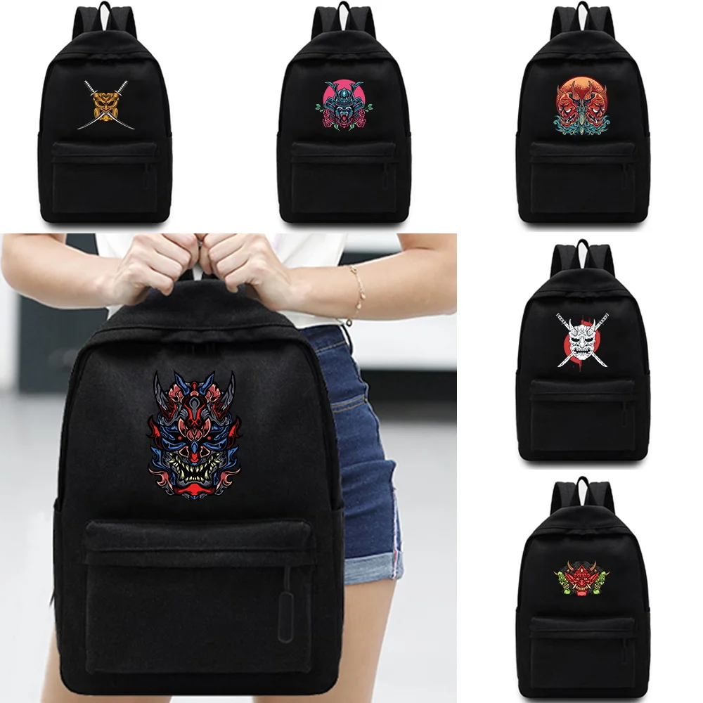 

Women Backpack Female Travel Bag Backpacks Schoolbag for Teenage Girls Solid Color Bookbag Casual Canvas Monster Print Rucksack