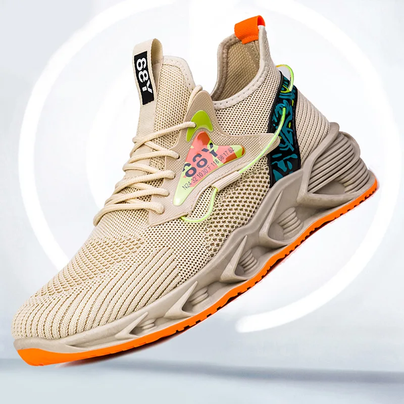 

Men's Shoes Spring New Soft Bottom Running Shoes Flying Woven Breathable Casual Sports Shoes Men