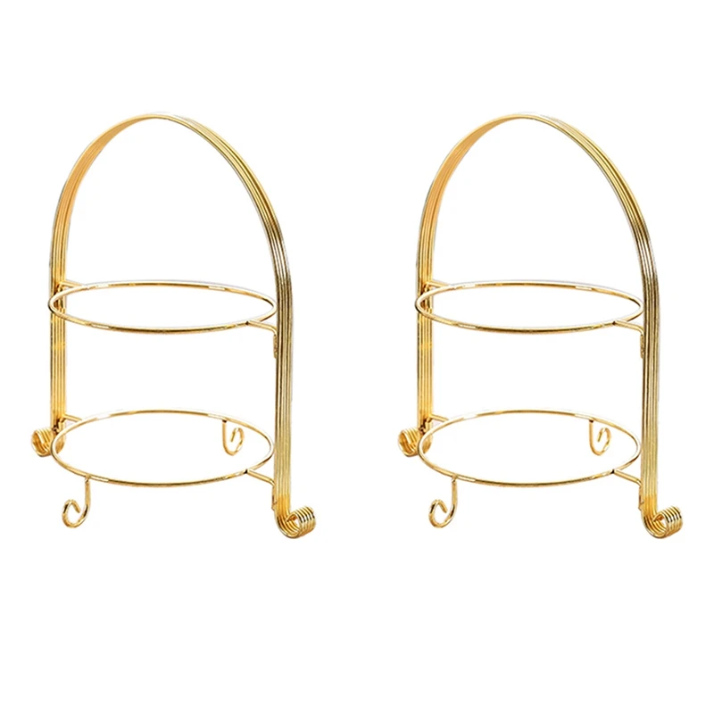 

Новинка, 2 подставки для фруктов, Европейский двухслойный стеллаж для закусок, стеллаж для тортов, поднос для сервировки фруктов, украшение ...