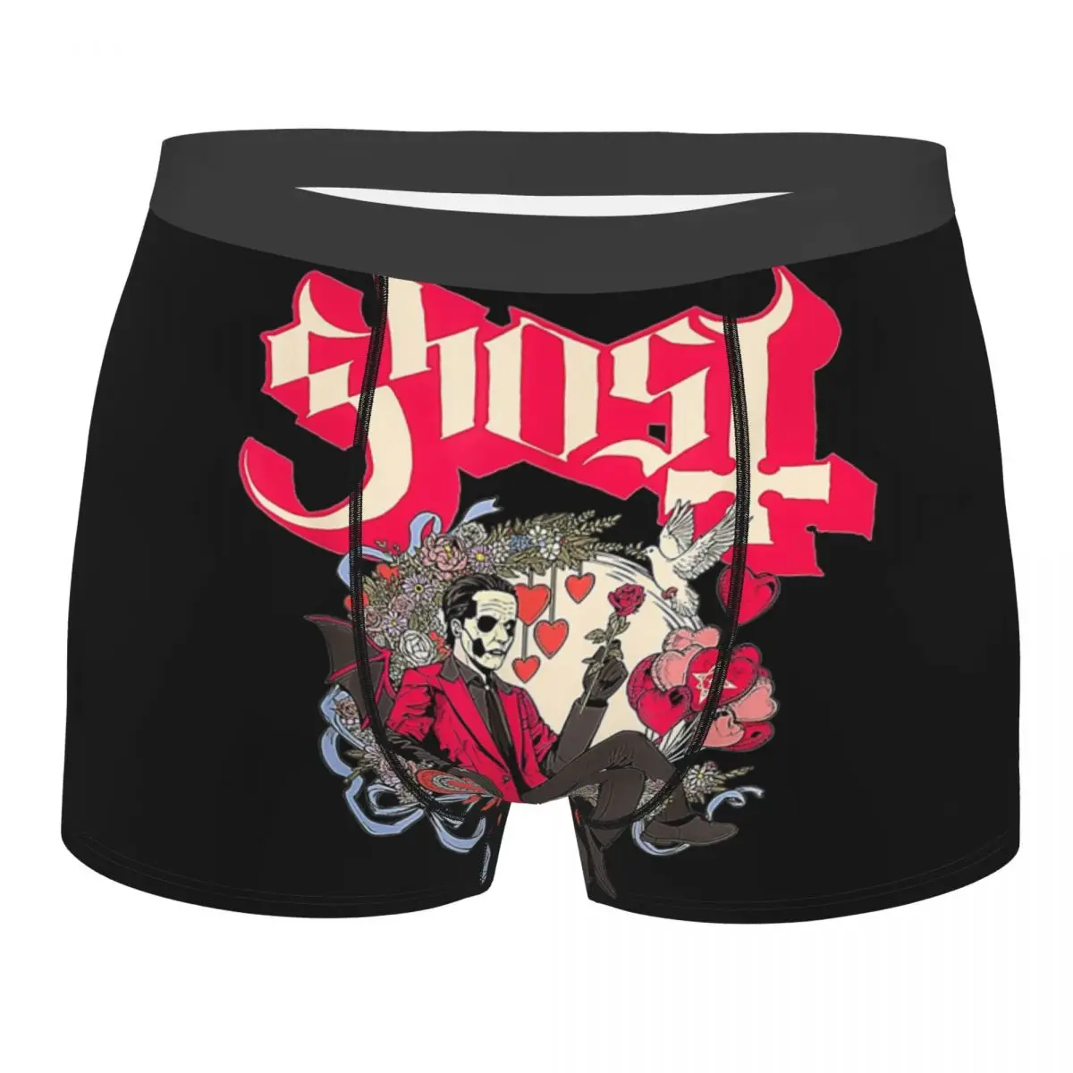 Винтажные шорты-боксеры Impera на заказ с призраком Хэллоуин мужские трусы-боксеры