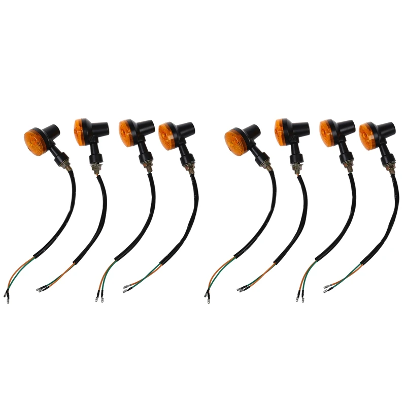 

8 Pcs Motorcycle Motorbike Amber Turn Signal Light Bulb Indicator 12V