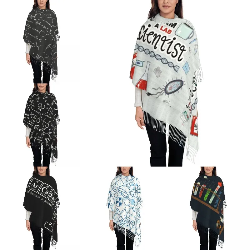 

Ladies Long I Am A Scientist Scarves Women Winter Thick Warm Tassel Shawl Wraps Science Physics Chemistry Biology Scarf