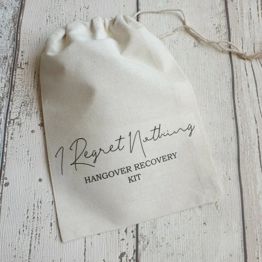 Сумки для набора похмелья Я рекрет ничего не свадебные сувениры Спасибо набор