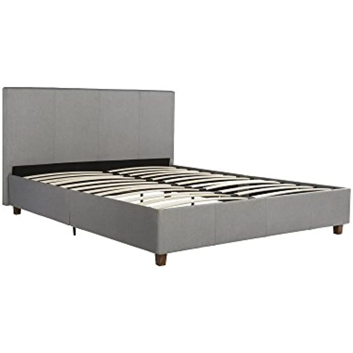 

Maddie Upholstered Platform Bed Frame, Grey Linen, Queen