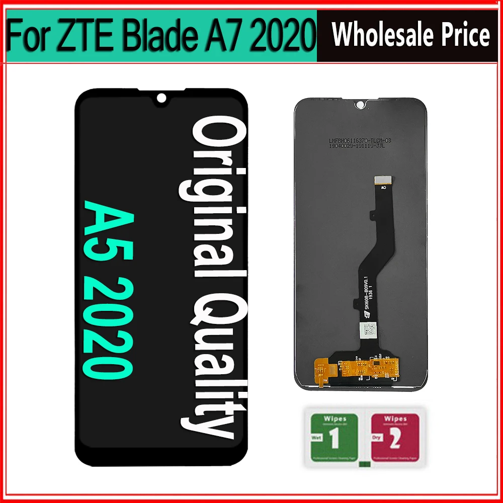 Оригинальный экран для ZTE Blade A5 2020 LCD A7 Дисплей Сенсорный дигитайзер сборки.