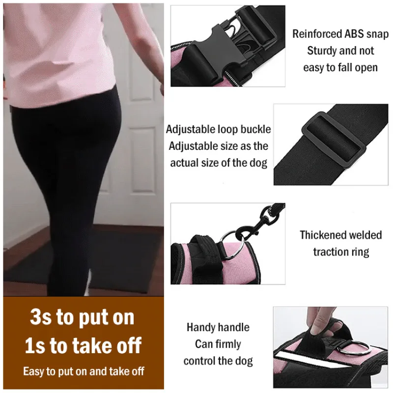 

Dog leash K9 chest harness Medium and large dog leash
