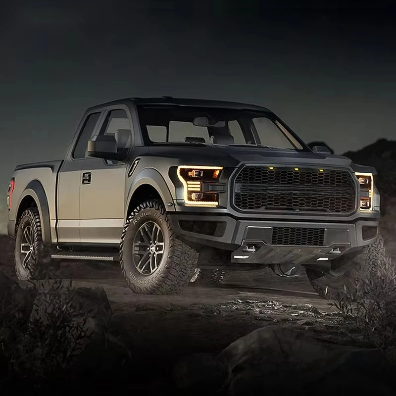 Анимированные светодиодные фары Amber DRL для Ford Raptor 2016-2021, полностью светодиодные передние фары 2015-2017 для F150 (art.: 3920db042bef9) - 3920db042bef9