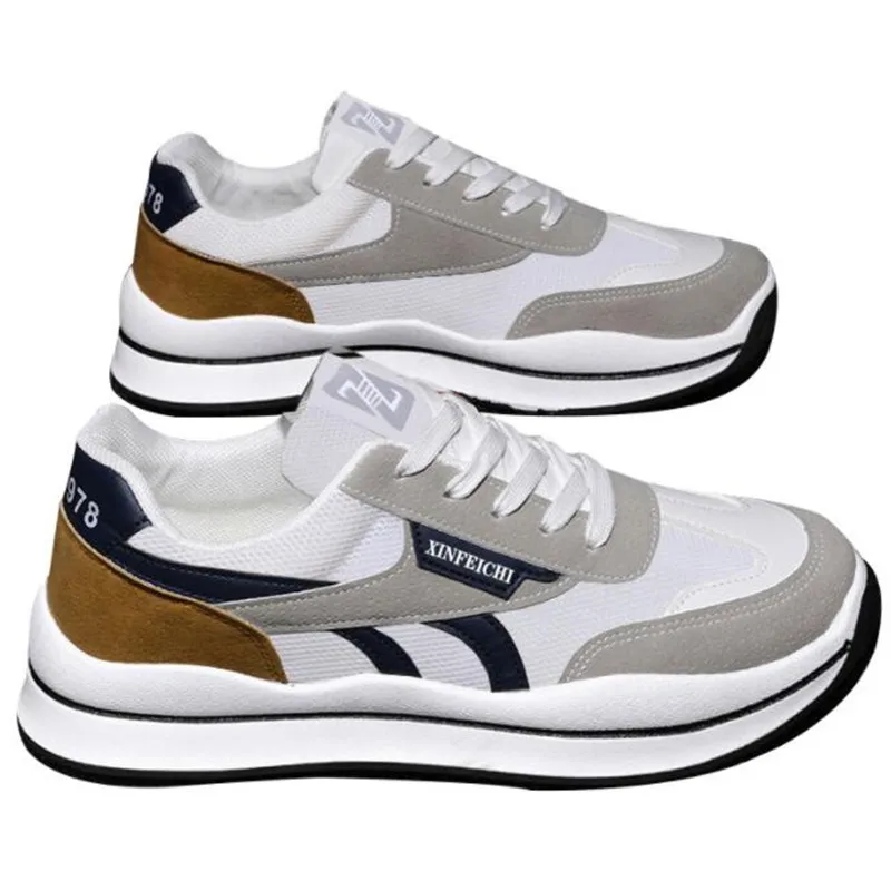 

2022 spring new breathable running shoes trendy casual soft-soled sneakers comfortable men's mesh running shoes men's loafers