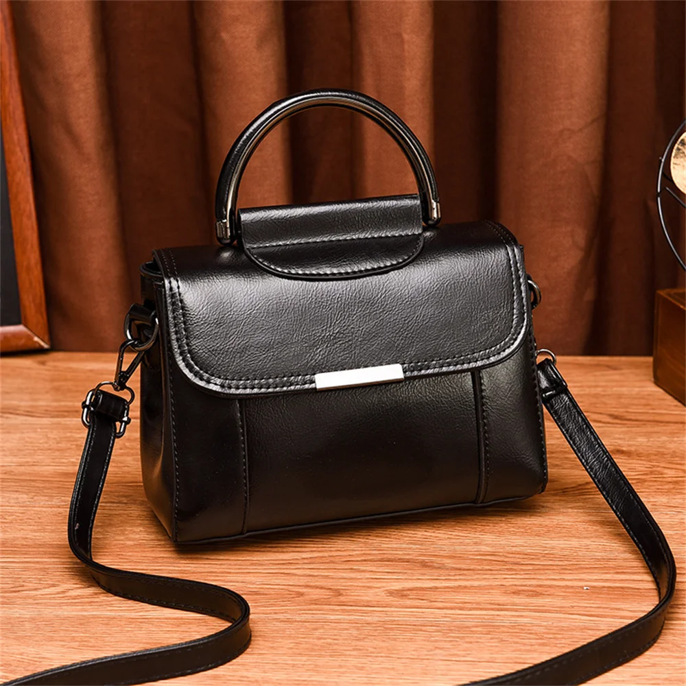 Купи 2022 New Leather Women Shoulder Bags High Quality Crossbody Bags for Ladies Brands Tote Bags Luxury Designer Women's Bag Handbag за 1,129 рублей в магазине AliExpress
