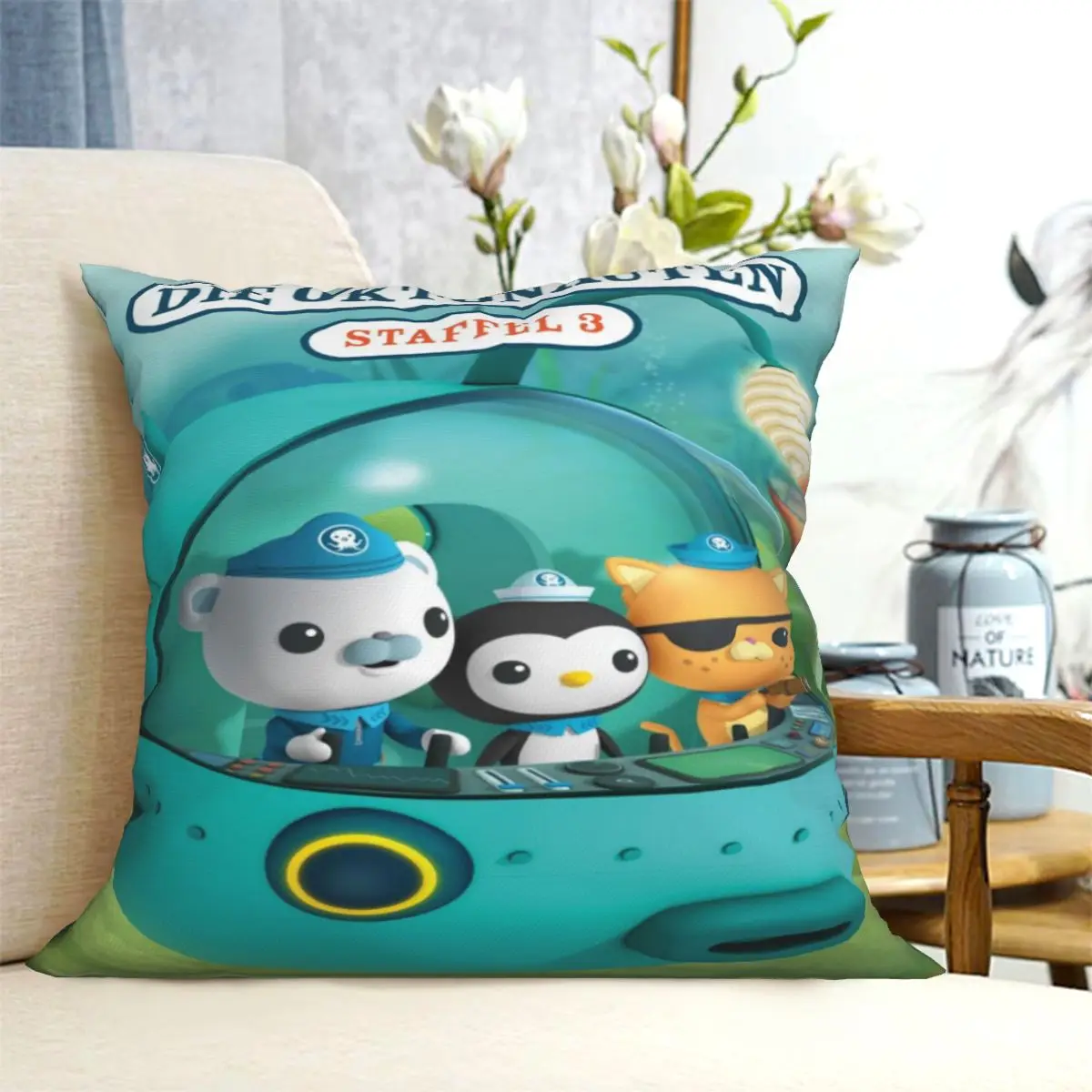 

Octonauts Polyester Throw Pillow Sofa Home Decor Pillowcase