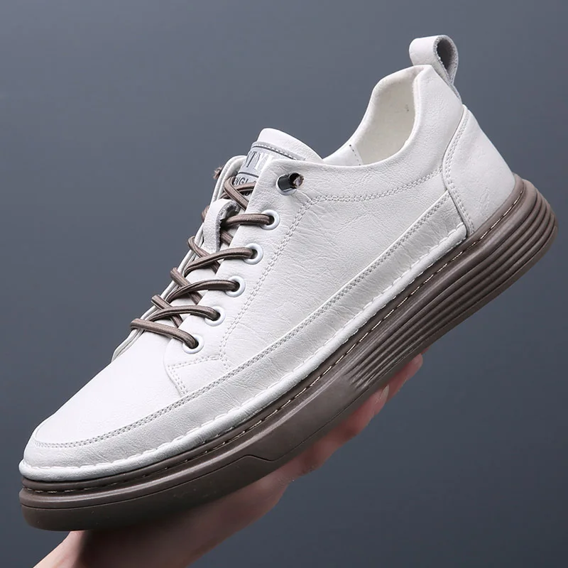 

Skateboard Shoe Men Genuine Leather Shoe Versatile Breathable Casual Shoe Men Trend Designer Male Sneaker Zapatillas De Deporte