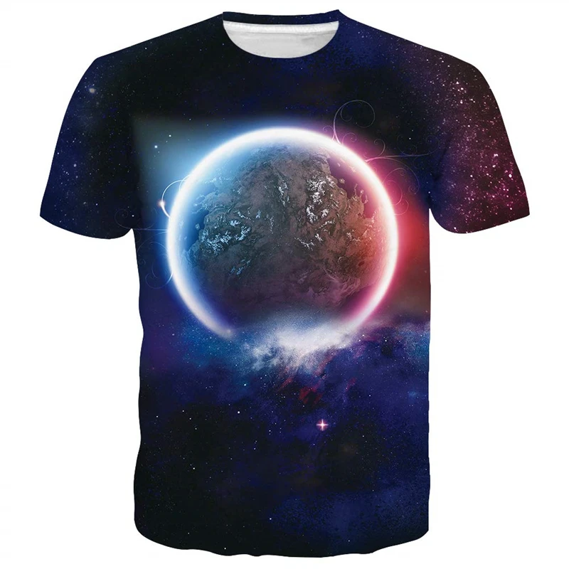 

Moon Starry Sky 3D Printed T-Shirts For Men Women Summer Trend Cool Streetwear Tee Shirt Oversize Short Sleeve Kids Tops