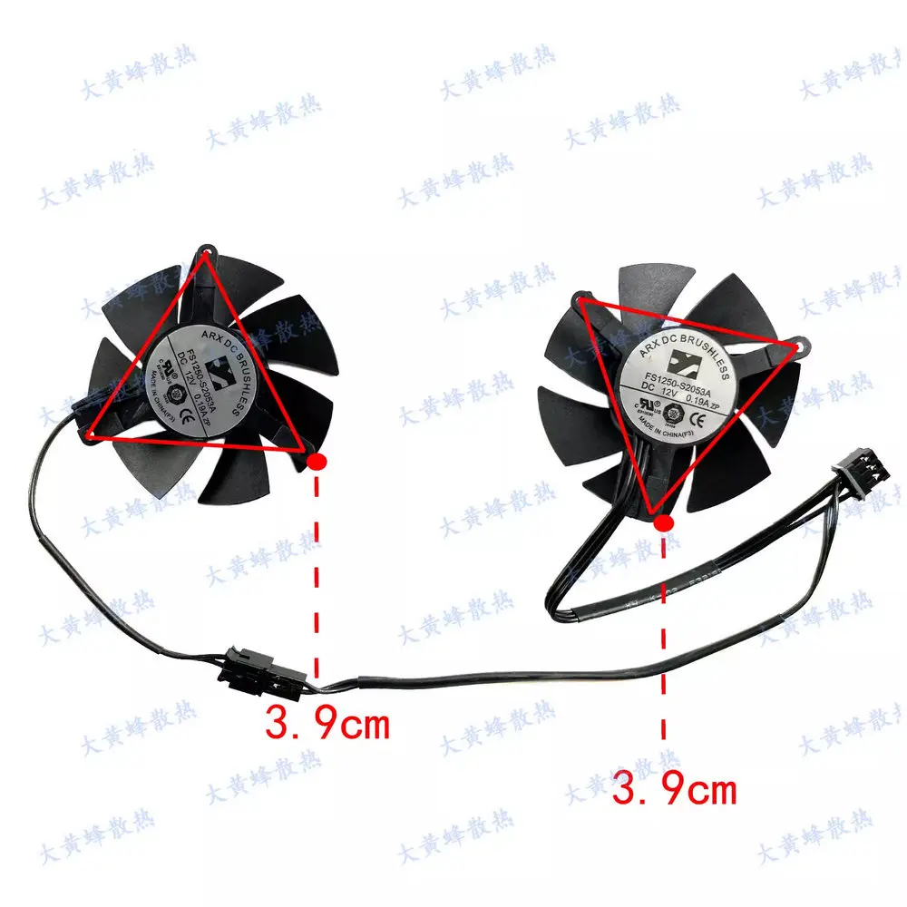 Новый охлаждающий вентилятор для низкопрофильной видеокарты GIGABYTE GeForce RTX3050 6 ГБ