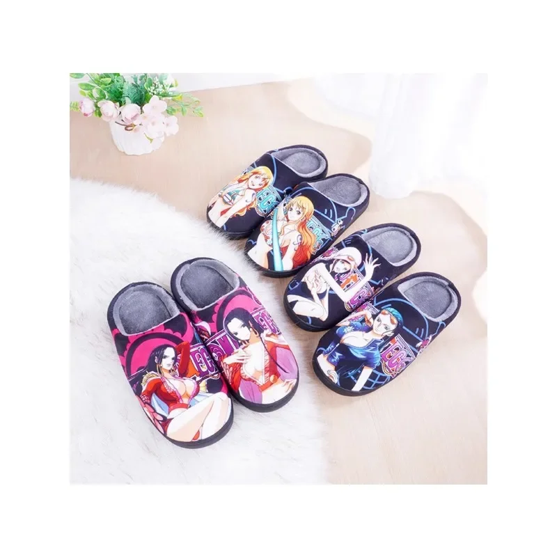 ONE PIECE теплые плюшевые пантофоле для косплея с героями мультфильмов Coppia домашние