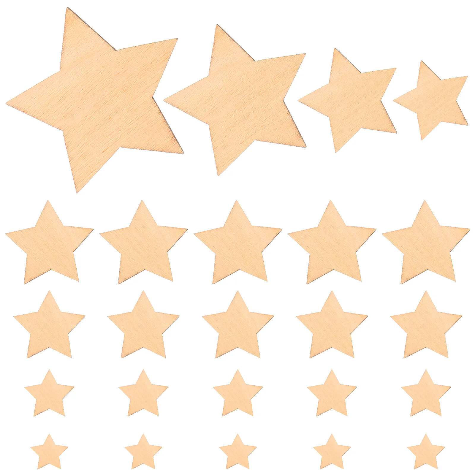 

Wooden Wood Star Cutouts Craft Ornaments Unfinished Pieces Crafts Embellishments Decorations Christmas Shapes Shape Stars Blank