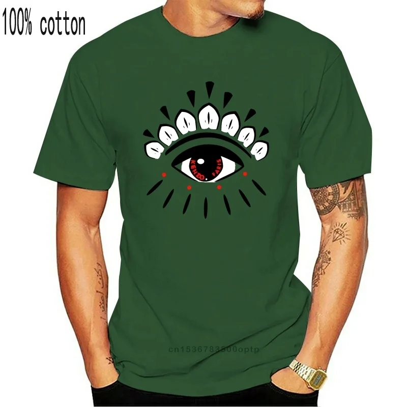 

Новинка, модная популярная Повседневная мужская футболка kenzo0 Eye Red, размеры S, M, L, Xl, 2Xl, 3Xl, новинка, Забавные топы унисекс, футболка