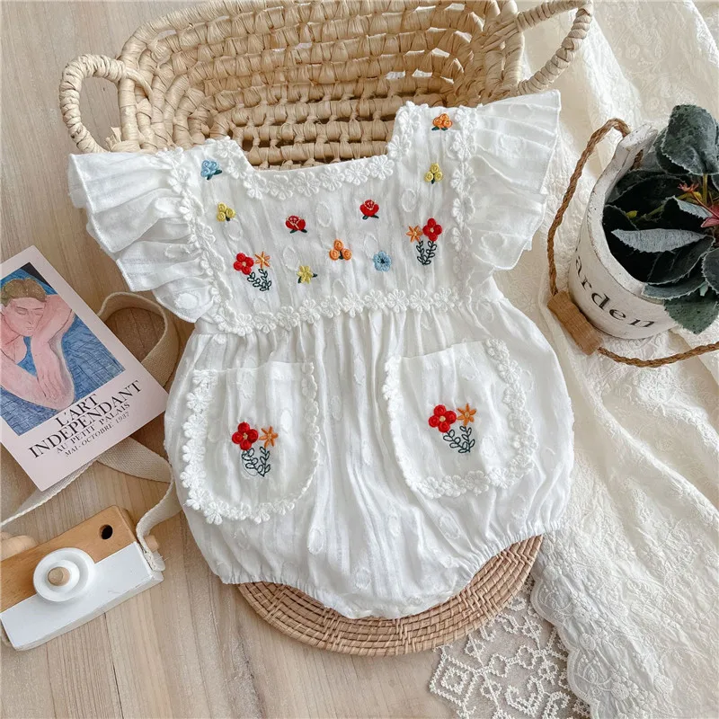 

Baby Girl Clothes Summer Baby Clothes Newborn Princess Infant Girl Romper Bodysuit Cotton Flower Toddler Rompers Overalls Girl