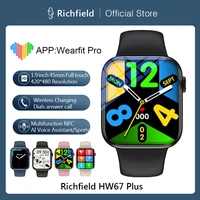 richfield original smart watch series 7 hw67 plus pro max mini men women smartwatch 1 9 bt call iwo 14 pro max pk dt7 w37 w27
