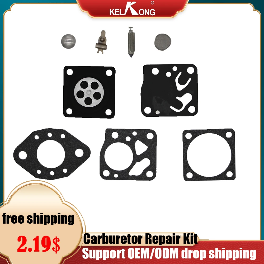 KELKONG 1 Set Carburetor Diaphragm For Tillotson For Stihl 024 024AV MS240 Carb Gasket Needle Kit Trimmer Chainsaw Part