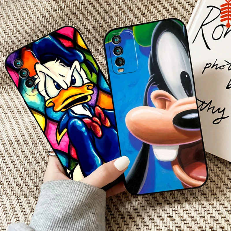 

Don Donald Fauntleroy Duck Mickey For Redmi 9T Phone Case For Xiaomi Redmi 9T Soft Funda Liquid Silicon Coque Black Carcasa