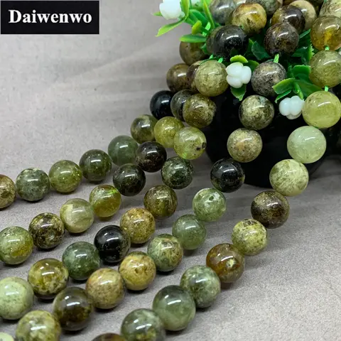 Зеленый гранат бусины 6/8/10 мм