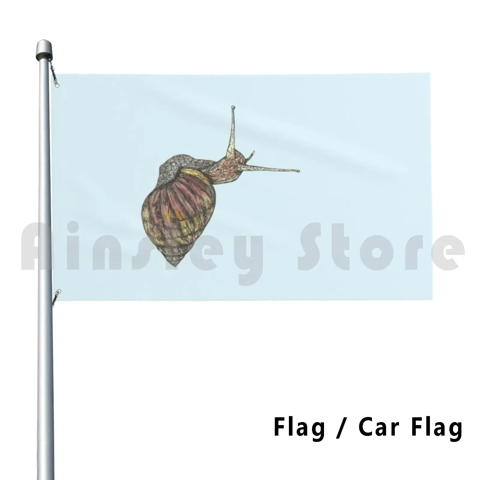 Торти флаг улитки Автомобильный забавная Улитка животное Природный сад дикая