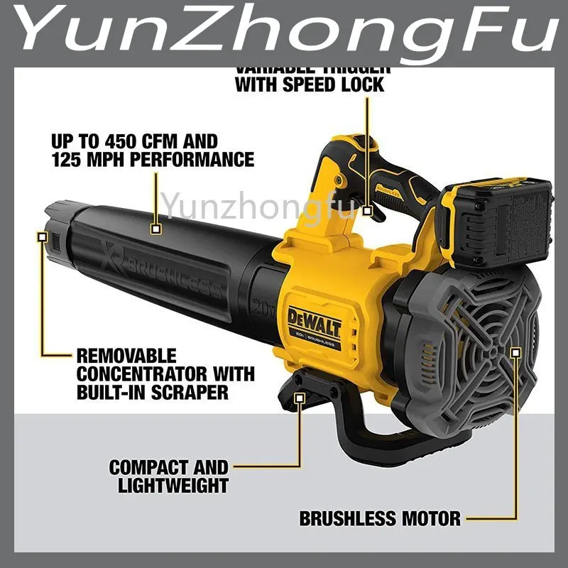 

Литиевый ПЕРЕЗАРЯЖАЕМЫЙ уличный фен Dcbl720b бесщеточный вентилятор...