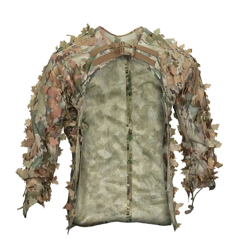 Tactical 3D Camouflage Uniforms Military Softshell Guillie Suit Sniper Israel Airsoft Outfit for Hunting Camo Clothes