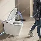 Фото Умный унитаз ab01 с автоматическим открыванием/закрыванием, функцией биде, подогревом сиденья, мгновенным подогревом воды, пультом ДУ, безнапорный, соответствует стандартам ADA №4