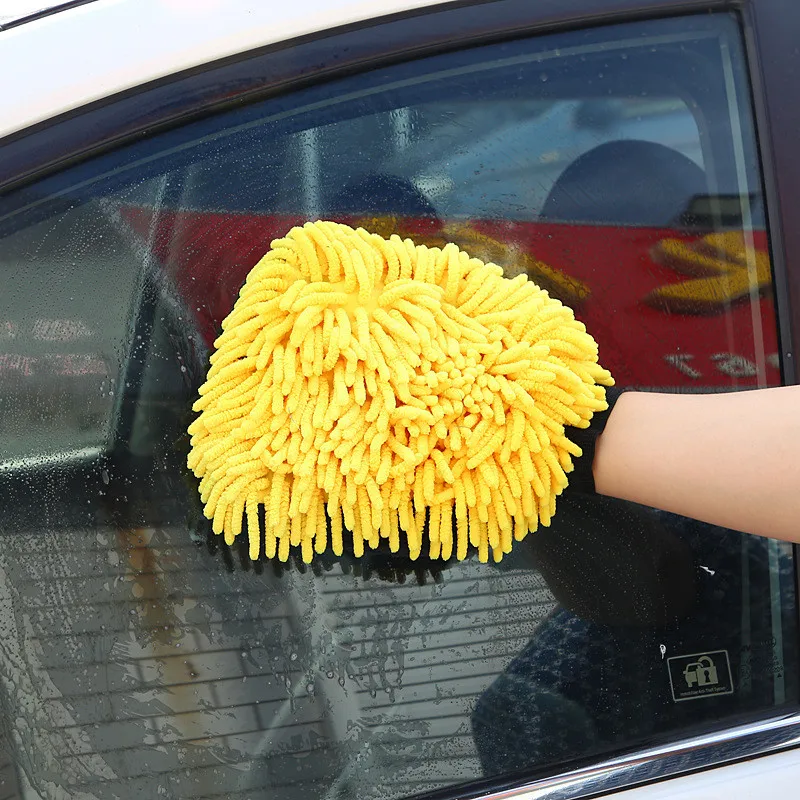 

Paint Cleaner Microfiber Chenille Car Styling Moto Wash Vehicle Auto Cleaning Mitt Glove Equipment Detailing Cloths Home Duster