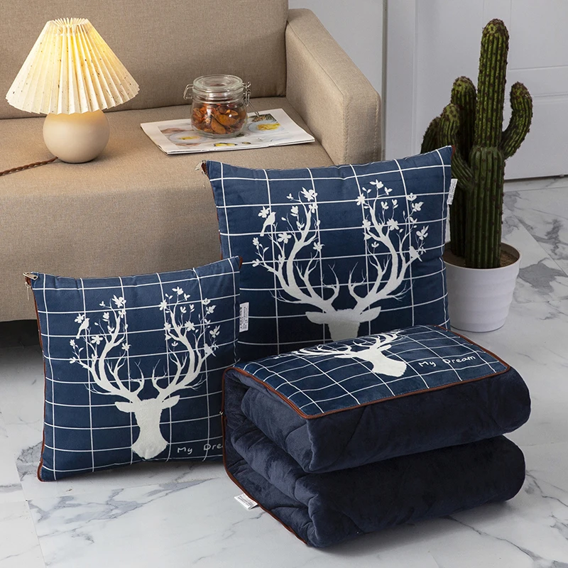 

2 в 1, офисное бархатное покрывало для дивана