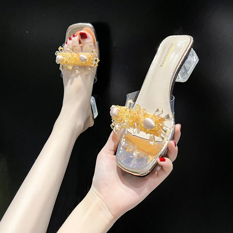 

Сандалии на танкетке для женщин, обувь для зачистки, высокий каблук, шлепанцы Chinelos, модные пляжные тапочки, женские босоножки, дизайнерский ...